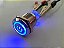 Botão Pulso 19mm LED Azul 12/24v Sem Trava Símbolo POWER - Imagem 2