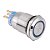 Botão Pulso 19mm LED Azul 12/24v Sem Trava Símbolo RING - Imagem 1