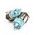 Botão Liga Desliga 16mm LED Azul 12/24v Com Trava Símbolo RING - Imagem 4