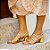 Sandália Três Tiras Dourada Anas - Imagem 2