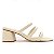 Sandália Três Tiras Off White Anas (Mule) - Imagem 1