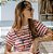 T-shirt Mamma Mia Listra Vermelha Anas - Imagem 3
