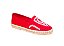 Alpargata Espadrille Tecido Vermelho Bordado - Imagem 1
