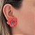 Brinco flor de baquelite ANTIALÉRGICO - Imagem 2