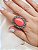 Anel baquelite coral com zircônia ANTIALÉRGICO - Imagem 3