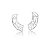 Brinco Ear cuff com zircônias ANTIALÉRGICO - Imagem 3