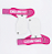 Hand Grip Branco e Rosa Elite Pro - Imagem 1