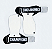 Hand Grip Branco e Preto Elite Pro - Imagem 1