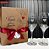 Presente Namorados - Caixa + 2 taças para vinho jateadas - Imagem 1