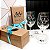 Kit Individual -2 Caixa Kraft com Visor +2 Taça Barone Vinho Personalizada - Imagem 1