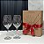 Kit casal - Caixa Kraft + 2 Taças Barone Vinho Personalizadas - Imagem 1