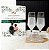 Kit Presente Casamento com 2 Taças Personalizadas Noivos + Caixa Decorativa - Amsterdã - Imagem 1