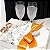 Kit Casamento com 2 Taças Personalizadas Noivos + Caixa Decorativa - Bonito - Imagem 3