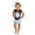 Conjunto Infantil  Shorts Saia Moletinho Menina - Imagem 1