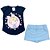 Conjunto Infantil  Shorts Saia Moletinho Menina - Imagem 2