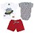 Kit Roupa Bebê Body + camiseta + short - Imagem 3