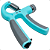Hand Grip Ajustavel Força 60kg Emborrachada 5imports - Imagem 2