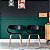KIT 4 Cadeiras de Jantar Onda Preta White Arrow - Imagem 10