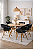 KIT 4 Cadeiras de Jantar Onda Preta White Arrow - Imagem 8