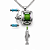 Colar Pingente Mini Carretilha de Pesca com Peixe presente para pescador - Imagem 1