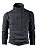 Cacharrel casaco blusa tricot lÃ£ masculina canelada - Imagem 1
