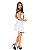 Vestido curto feminino de laço princesa festa bojo - Imagem 1