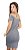 Vestido listrado feminino curto ombro a ombro manga curta - Imagem 2