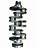 Virabrequim Cummins ISF 2.8 Aplicação: Volkswagen: 6.160 Ford: F-350, F4000 Código: 5443207, Código Ford: BH7T6303AA, Código VW: 23B105021 - Imagem 1