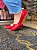 Sapatilha vermelha croco bico redondo - Imagem 1