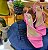 Sandália tiras delicadas rosa salto quadrado - Imagem 3