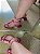 Sandália pink amarração salto bloco baixo - Imagem 1