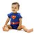 Fantasia Body Macaquinho Super Homem Bebê com Capa - Liga da Justiça - Imagem 1