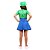Fantasia Luigi Feminino Vestido Infantil - Super Mario World - Imagem 2