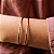 Pulseira delicada  bracelete design folheado a ouro 18K hipoalergênico - Imagem 2