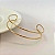 Pulseira delicada  bracelete design folheado a ouro 18K hipoalergênico - Imagem 1