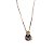 Colar Nossa Senhora Aparecida cristal azul  folheado a ouro 18K hipoalergênico - Imagem 3