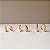 Brinco argola geométrica 5 lados com click (3 tamanhos, segundo e terceiro furo) folheado a ouro 18K hipoalergênico - Imagem 1