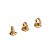 Brinco argola zircônias cravejadas com click (3 tamanhos, segundo e terceiro furo) folheado a ouro 18K hipoalergênico - Imagem 2