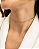 Colar choker retângulos estilizados folheado a ouro 18K hipoalergênico - Imagem 2
