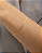 Pulseira malha flat fina folheada a ouro 18K hipoalergênico - Imagem 1