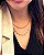 Colar choker corrente grummet folheado a ouro 18K hipoalergênico - Imagem 2