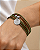 Bracelete pingente do Espírito Santo e cristal banho ródio hipoalergênico - Imagem 1