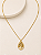 Colar delicado pingente Árvore da Vida folheado a ouro 18K hipoalergênico - Imagem 2