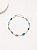 Pulseira zircônias coloridas banho de ródio hipoalergênico - Imagem 2