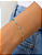 Pulseira zircônias coloridas banho de ródio hipoalergênico - Imagem 1