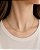 Colar choker elos delicados quadrados folheado a ouro 18K hipoalergênico - Imagem 1