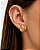 Brinco gota textura folheado a ouro 18K hipoalergênico - Imagem 1