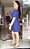Vestido curto em laise azul - Imagem 2