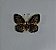 Broche Borboleta Cravejado Rosa - Imagem 1
