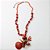Colar Longo com Pedras Coral e Turquesa - Imagem 3